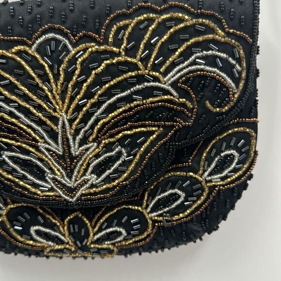 Beaded Evening Shoulder Bag by Carla Marchi.Handmade - Picture 3 of 7